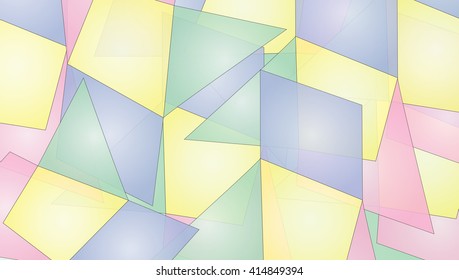 geometric beautiful pattern with many soft colors