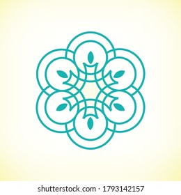 Geometric Beauty and Spa Design Shape.