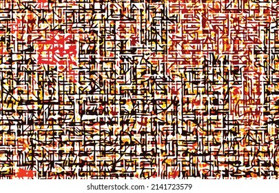 Impresión de hojas geométricas en vectores para tapiz de tela de papel tapiz rojo marrón fondo ruso azafrán negro diseño de arte tribal africano