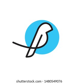 geometric bird logo design vector