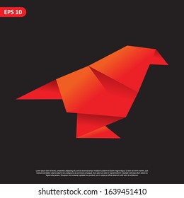 Geometric bird logo. simple and modern icon, template design. Easy to edit and customize