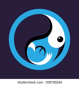 Geometric Bird (vector)