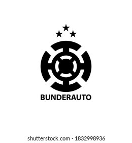 logotipo de círculo negro. para una marca deportiva. logotipo para automóvil
