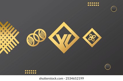 Geometrischer schwarz-goldener Hintergrund für Interieur, Dekoration, Banner, Abdeckung, Karte