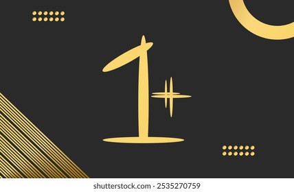 Geometric Black and Gold Background for interior, decorative, banner, cover, card
