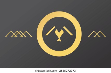 Fondo geométrico negro y oro para el interior, decorativo, Anuncio, cubierta, tarjeta