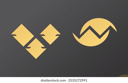 Fondo geométrico negro y oro para el interior, decorativo, Anuncio, cubierta, tarjeta