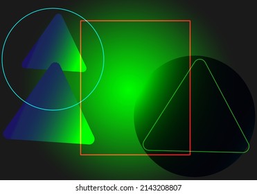 Geometric black and green background creative trendy gradient shapes vector EPS10 background wallpaper