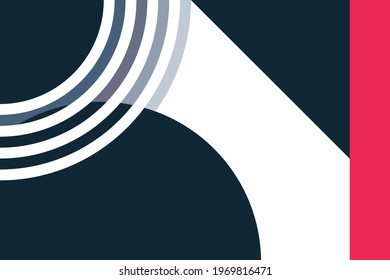 Geometric Black Hole Concept Background Design