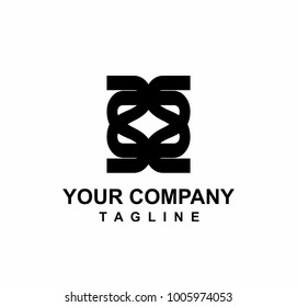 geometric black logo