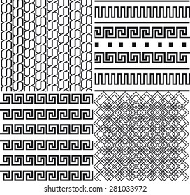 Geometric black pattern