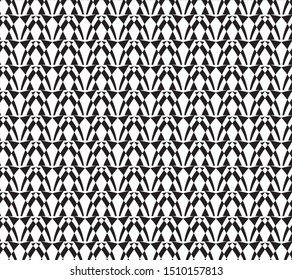 Geometric black pattern on white background 