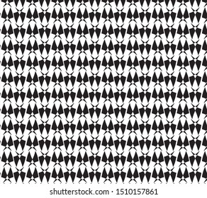 Geometric black pattern on white background 