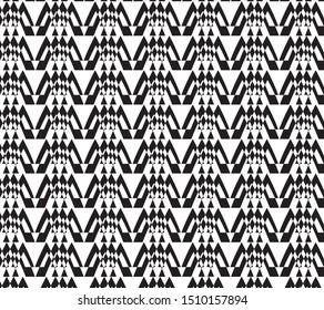 Geometric black pattern on white background 