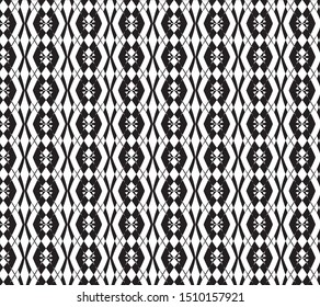 Geometric black pattern on white background 