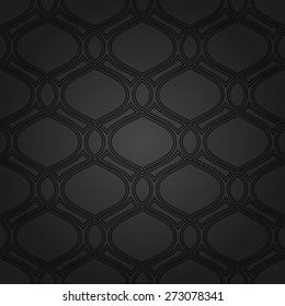 Geometric black pattern. Seamless vector background. Abstract texture for wallpapers