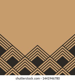 Geometric Black seamless triangle pattern.