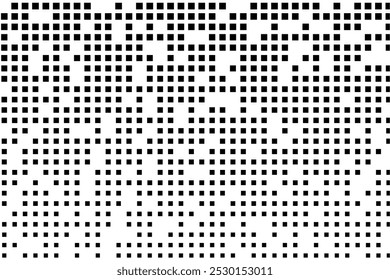 Padrão geométrico quadrado preto com intervalos aleatórios