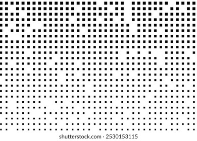 Padrão geométrico quadrado preto com intervalos aleatórios