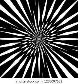 Geometric Black and White Abstract
