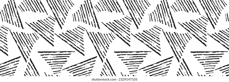Geometric black and white abstract background