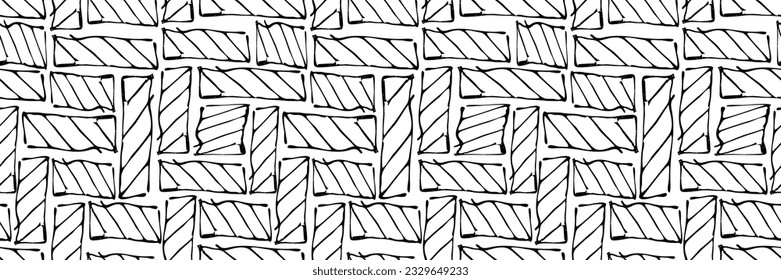 Geometric black and white abstract background
