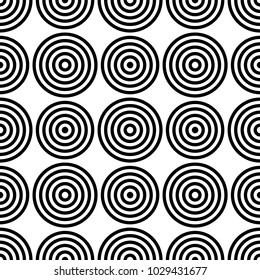 Geometric black and white abstract seamless pattern. Background for wallpapers, textile