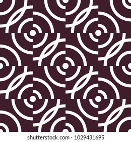 Geometric black and white abstract seamless pattern. Background for wallpapers, textile