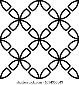 Geometric black and white abstract seamless pattern. Background for wallpapers, textile