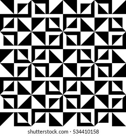 Geometric black and white background. Decorative ornament. Abstract decorative pattern.