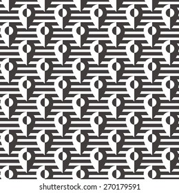 Geometric Black and White Pattern