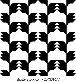 geometric black and white pattern
