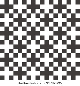 Geometric Black and White Pattern