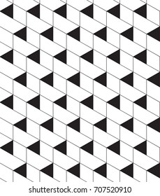 geometric black and white pattern