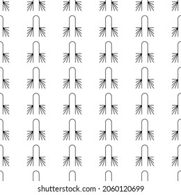 Geometric Black And White Pattern With Abstract Shapes. Black And White Modern Poster. Abstract Wall Art. Digital Art Of Interior Decoration For Print. Abstract Geometric Minimal Poster 