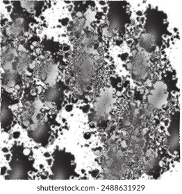 geometric black and white pattern art