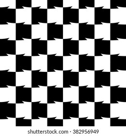 Geometric black and white pattern. Repeatable.