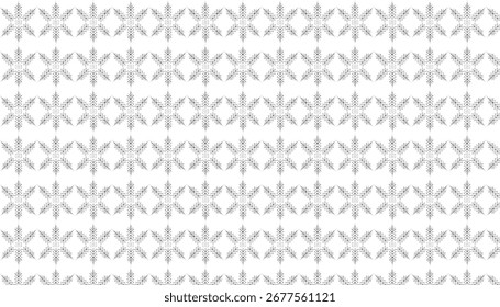 Geometric black and white repeating pattern with square and star-like motifs Keywords pattern, geometric, black