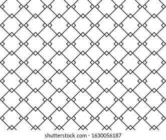 geometric black and white seamless pattern