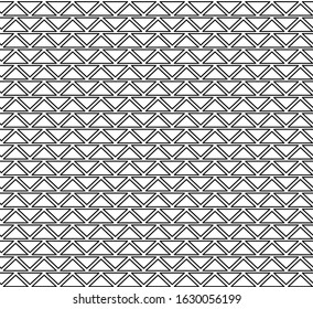 geometric black and white seamless pattern