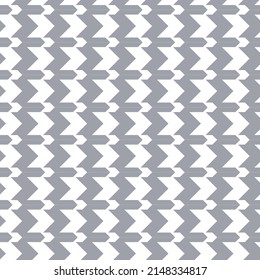 Geometric black and white seamless pattern with pied-de-poule ornament. Monochrome graphic repeating design. Modern minimalist stylish squared background. Vector chequered motif for fabric, textile.