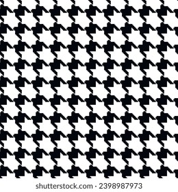 Patrón geométrico sin soldadura de blanco y negro con ornamento de piojo. Diseño repetitivo gráfico monocromo. Moderno y minimalista fondo cuadrado. Motivo de control vectorial para tela, textil.