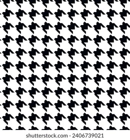 Patrón geométrico sin soldadura de blanco y negro con ornamento de piojo. Diseño repetitivo gráfico monocromo. Moderno y minimalista fondo cuadrado. Motivo de control vectorial para tela, textil.