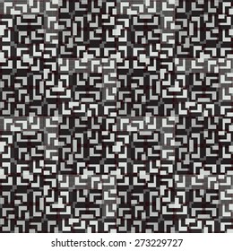 Geometric black and white seamless pattern. EPS10 vector file organized in layers for easy editing.