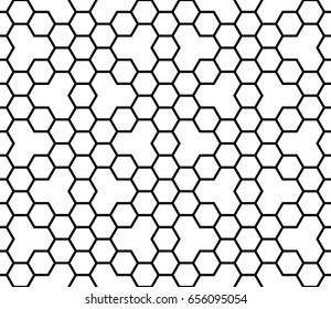 geometric black and white seamless vector pattern