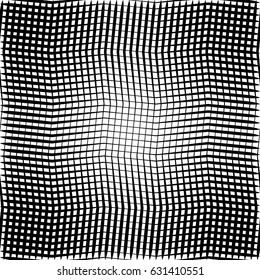 Geometric black and white texture. Mesh, grid pattern of lines