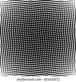 Geometric black and white texture. Mesh, grid pattern of lines