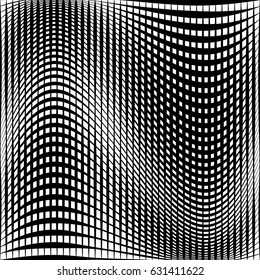 Geometric black and white texture. Mesh, grid pattern of lines