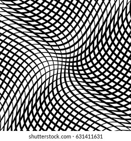 Geometric black and white texture. Mesh, grid pattern of lines