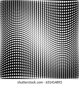 Geometric black and white texture. Mesh, grid pattern of lines
